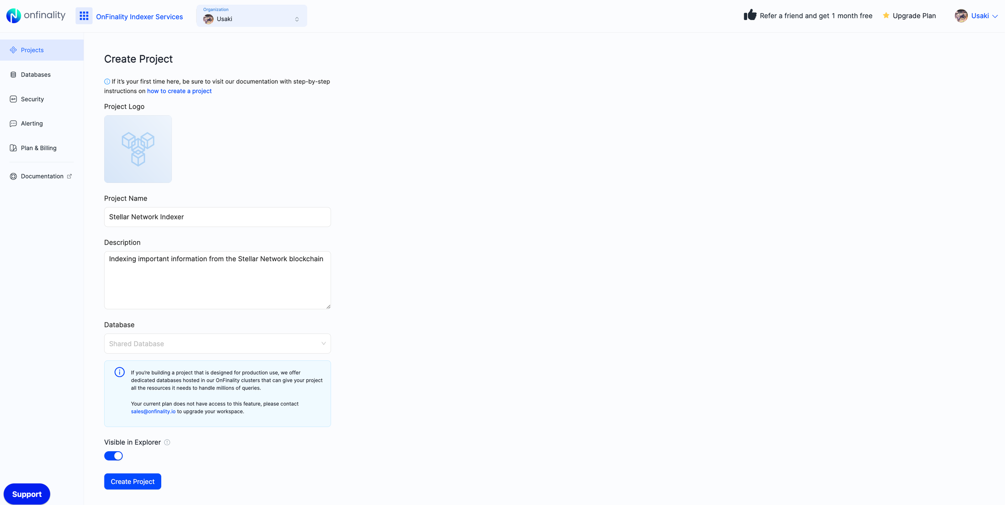 Index Stellar Network Data with OnFinality