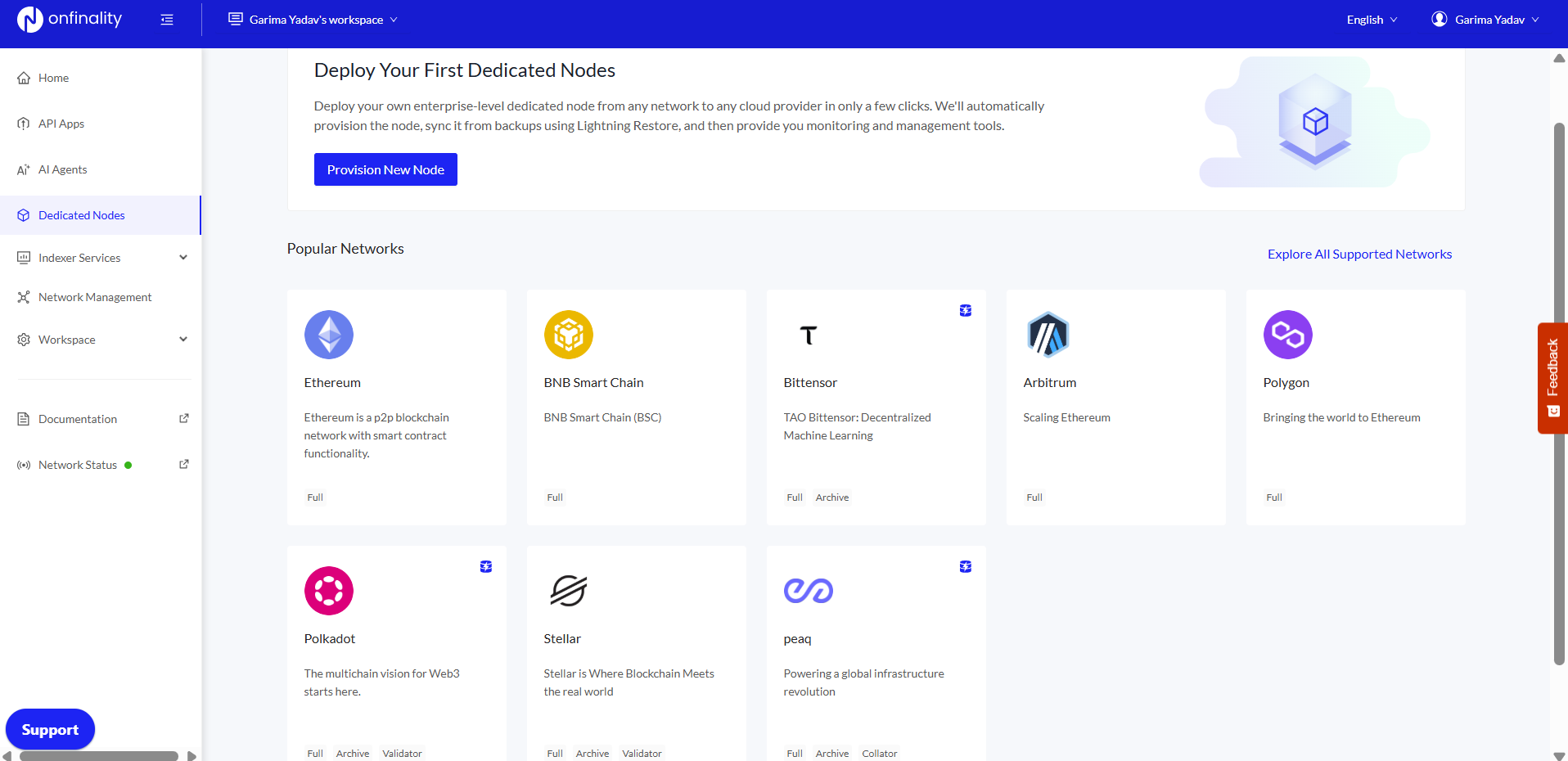 Managed Stellar Dedicated Nodes on OnFinality