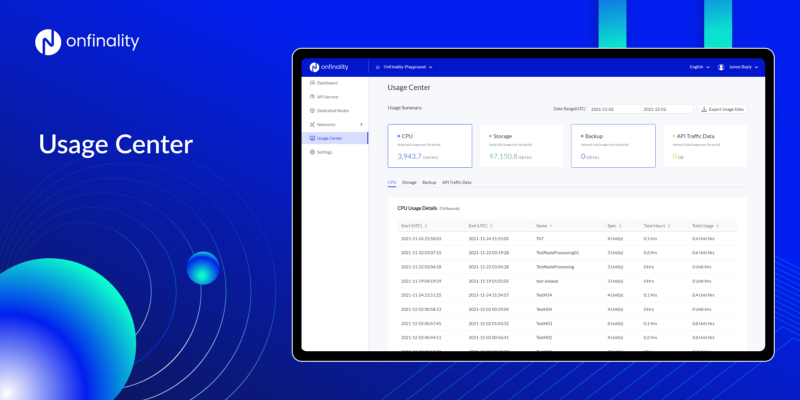 Introducing the OnFinality Usage Center